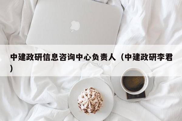 中建政研信息咨询中心负责人（中建政研李君）