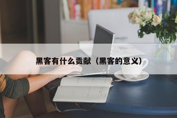黑客有什么贡献（黑客的意义）