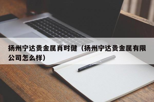 扬州宁达贵金属肖时健（扬州宁达贵金属有限公司怎么样）