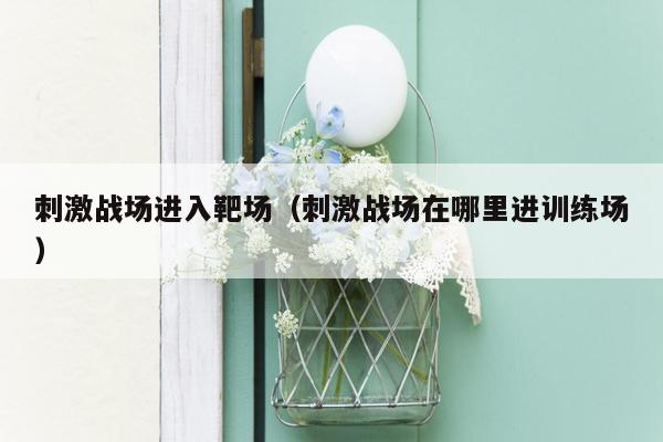 刺激战场进入靶场（刺激战场在哪里进训练场）