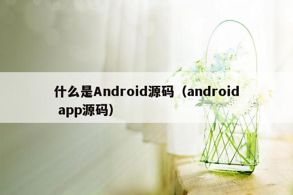 什么是Android源码（android app源码）