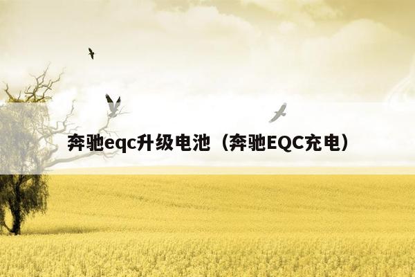 奔驰eqc升级电池（奔驰EQC充电）