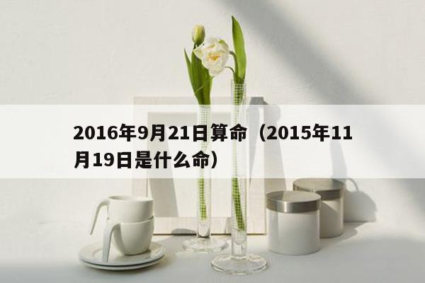 2016年9月21日算命（2015年11月19日是什么命）