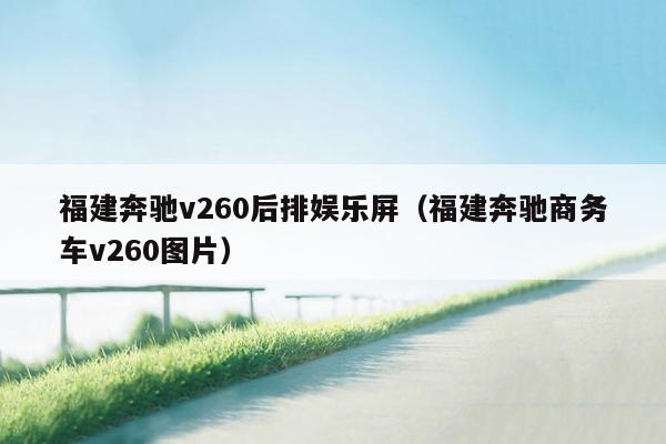 福建奔驰v260后排娱乐屏（福建奔驰商务车v260图片）