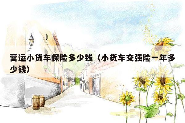 营运小货车保险多少钱（小货车交强险一年多少钱）