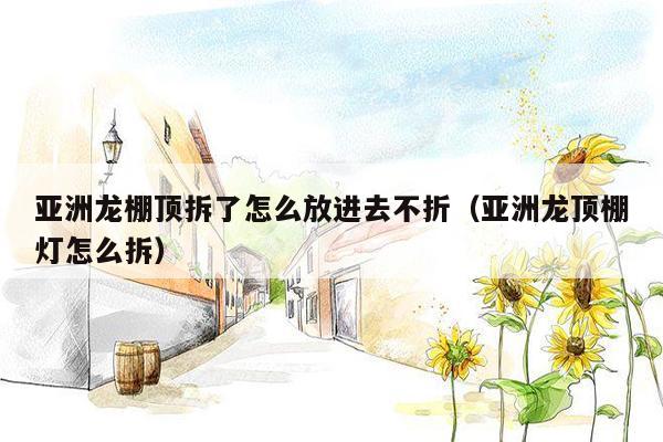 亚洲龙棚顶拆了怎么放进去不折（亚洲龙顶棚灯怎么拆）
