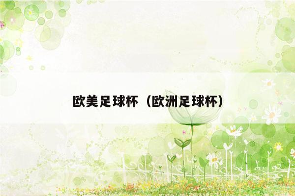 欧美足球杯（欧洲足球杯）