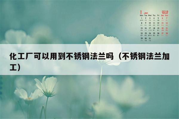 化工厂可以用到不锈钢法兰吗（不锈钢法兰加工）