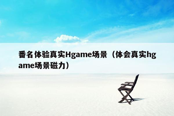 番名体验真实Hgame场景（体会真实hgame场景磁力）