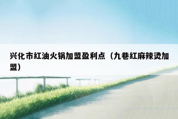 兴化市红油火锅加盟盈利点（九巷红麻辣烫加盟）