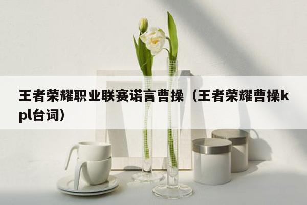 王者荣耀职业联赛诺言曹操（王者荣耀曹操kpl台词）