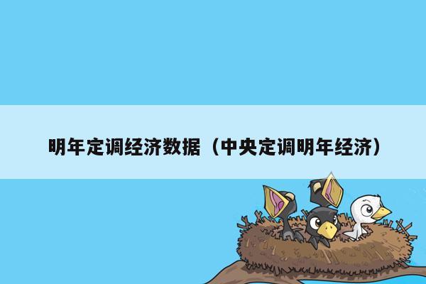 明年定调经济数据（中央定调明年经济）