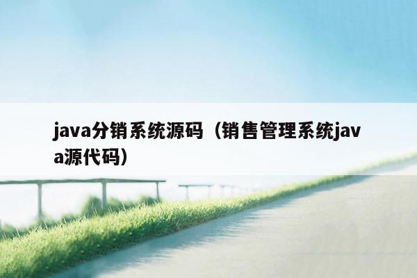 java分销系统源码（销售管理系统java源代码）