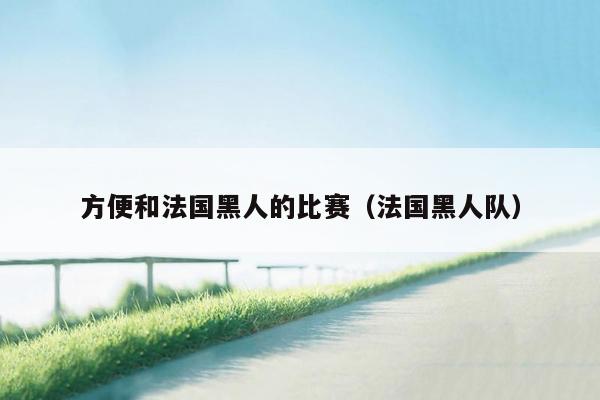 方便和法国黑人的比赛（法国黑人队）