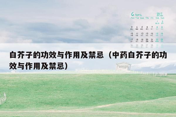 白芥子的功效与作用及禁忌（中药白芥子的功效与作用及禁忌）