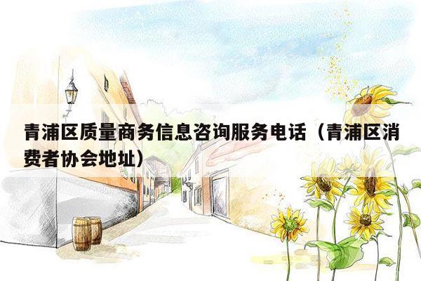 青浦区质量商务信息咨询服务电话（青浦区消费者协会地址）
