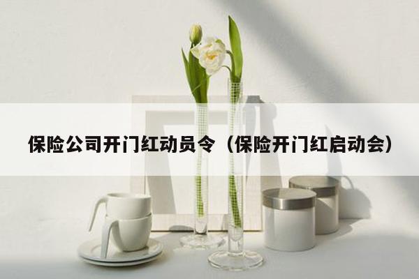 保险公司开门红动员令（保险开门红启动会）