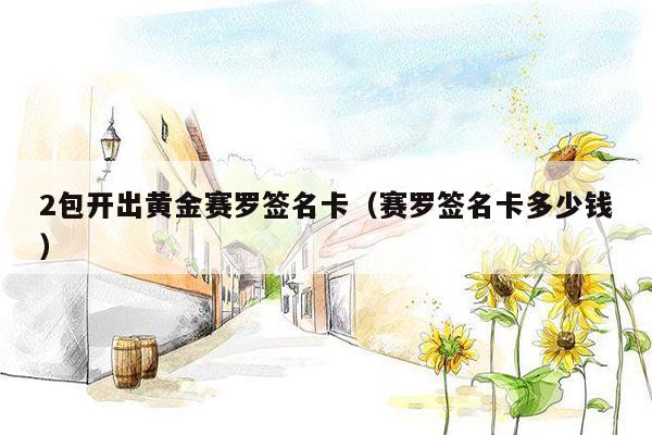 2包开出黄金赛罗签名卡（赛罗签名卡多少钱）