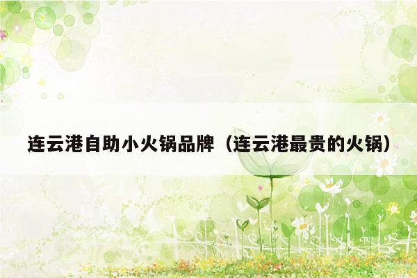连云港自助小火锅品牌（连云港最贵的火锅）