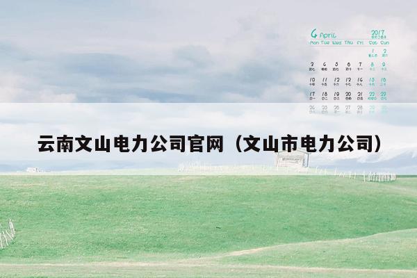 云南文山电力公司官网（文山市电力公司）