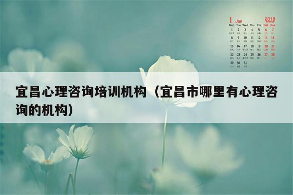 宜昌心理咨询培训机构（宜昌市哪里有心理咨询的机构）