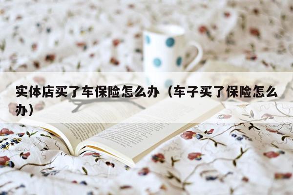 实体店买了车保险怎么办（车子买了保险怎么办）
