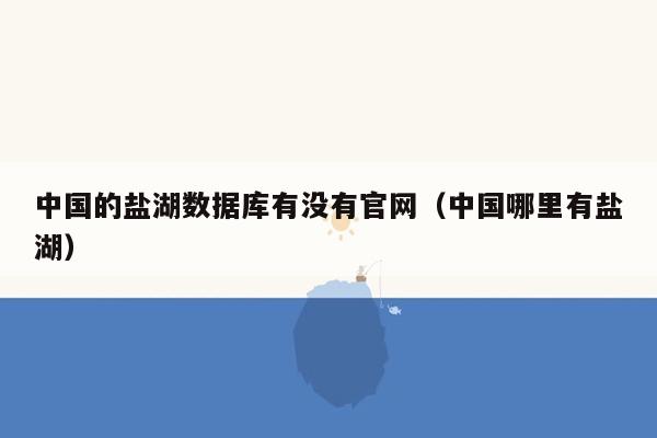 中国的盐湖数据库有没有官网（中国哪里有盐湖）