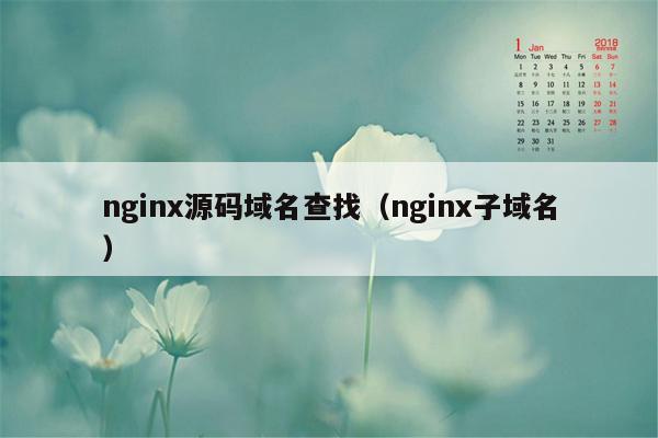 <strong>nginx</strong>源码域名查找（<strong>nginx</strong>子域名）