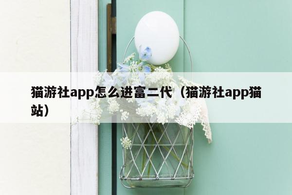 猫游社app怎么进富二代（猫游社app猫站）