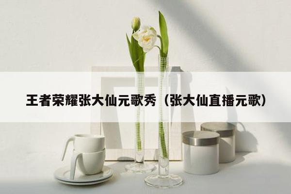 王者荣耀张大仙元歌秀（张大仙直播元歌）