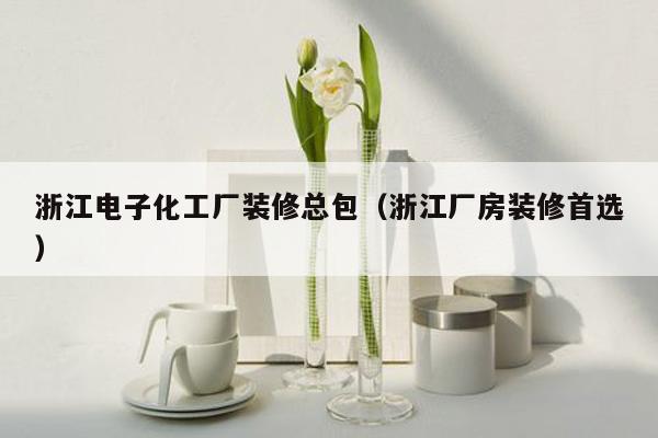 浙江电子化工厂装修总包（浙江厂房装修首选）
