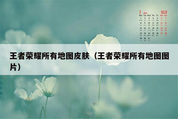 王者荣耀所有地图皮肤（王者荣耀所有地图图片）