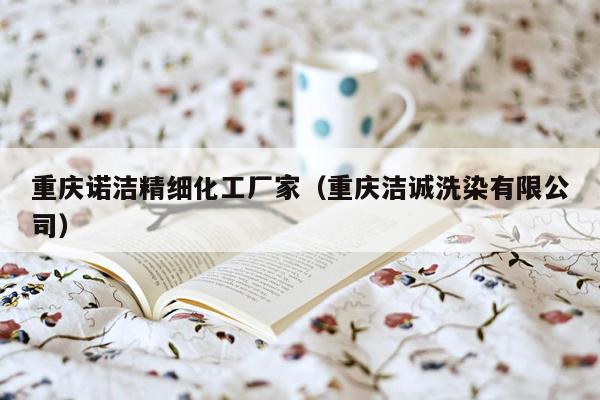 重庆诺洁精细化工厂家（重庆洁诚洗染有限公司）