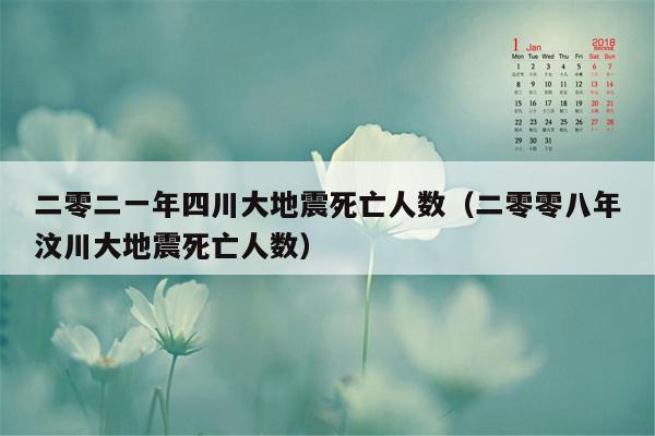 二零二一年四川大地震死亡人数（二零零八年汶川大地震死亡人数）