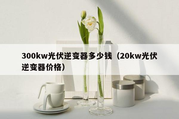 300kw光伏逆变器多少钱（20kw光伏逆变器价格）