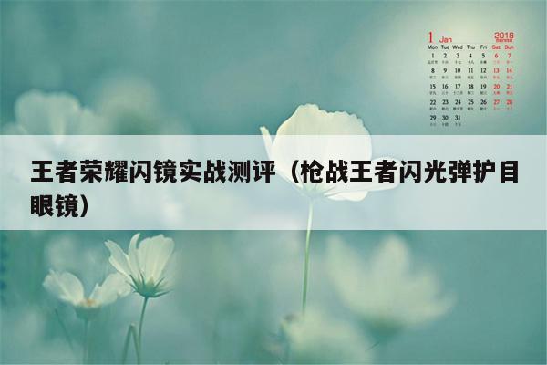 王者荣耀闪镜实战测评（枪战王者闪光弹护目眼镜）
