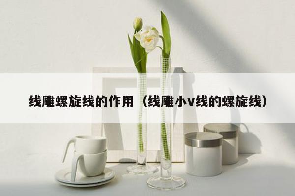 线雕螺旋线的作用（线雕小v线的螺旋线）