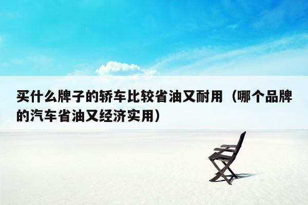 买什么牌子的轿车比较省油又耐用（哪个品牌的汽车省油又经济实用）