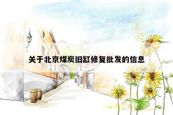 关于北京煤炭旧缸修复批发的信息
