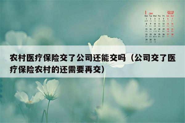 农村医疗保险交了公司还能交吗（公司交了医疗保险农村的还需要再交）