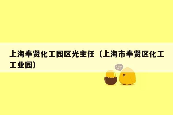 上海奉贤化工园区光主任（上海市奉贤区化工工业园）