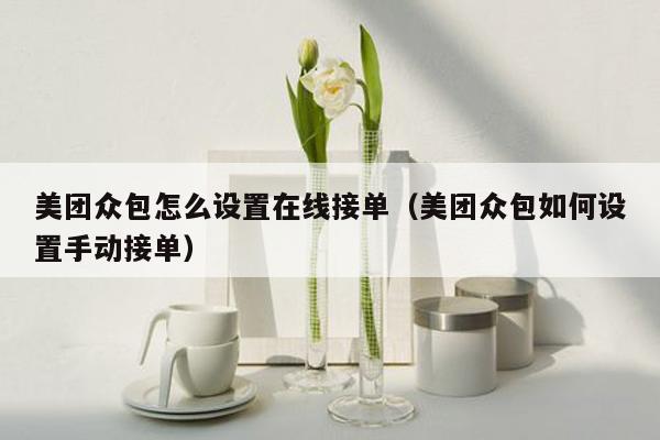 美团众包怎么设置在线接单（美团众包如何设置手动接单）