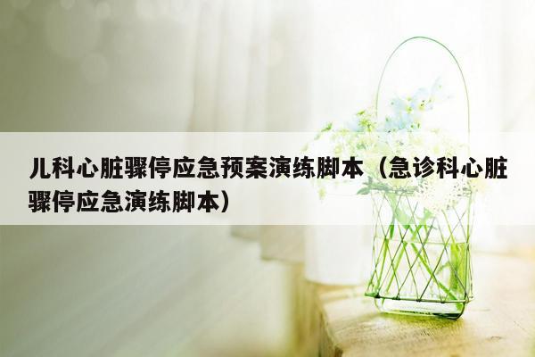 儿科心脏骤停应急预案演练脚本（急诊科心脏骤停应急演练脚本）