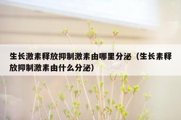 生长激素释放抑制激素由哪里分泌（生长素释放抑制激素由什么分泌）