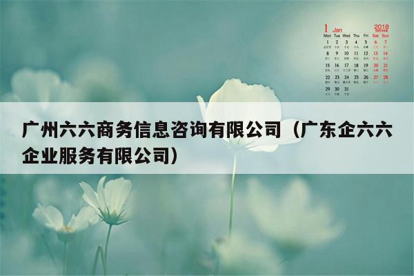 广州六六商务信息咨询有限公司（广东企六六企业服务有限公司）