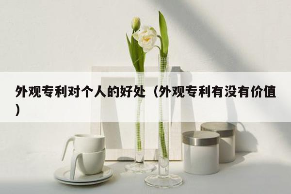 外观专利对个人的好处（外观专利有没有价值）