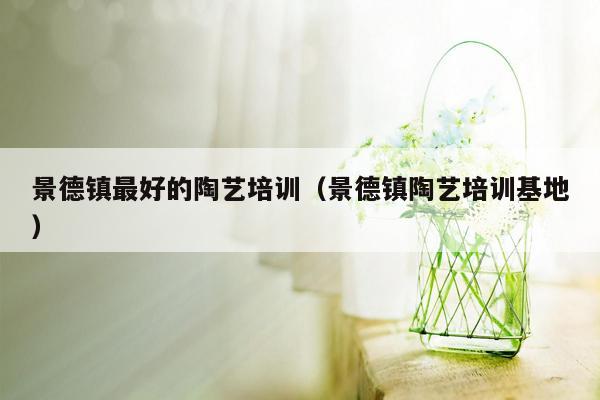景德镇最好的陶艺培训（景德镇陶艺培训基地）