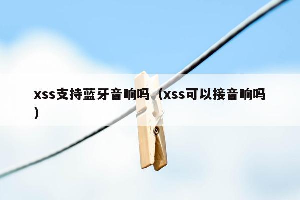 xss支持蓝牙音响吗（xss可以接音响吗）