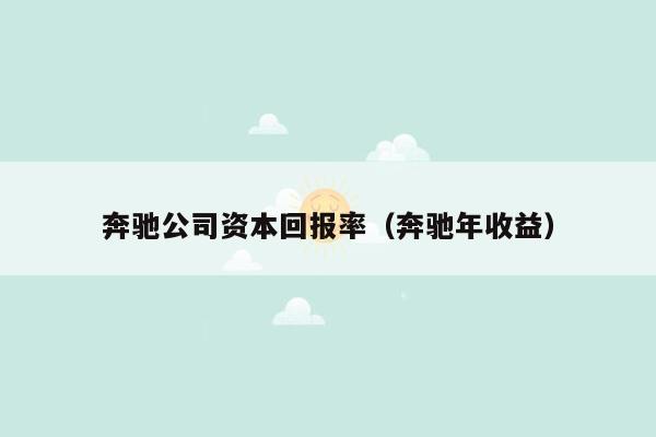 奔驰公司资本回报率（奔驰年收益）
