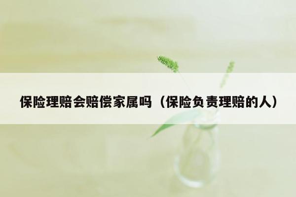 保险理赔会赔偿家属吗（保险负责理赔的人）